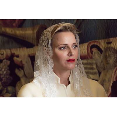 Fürstin Charlène & Albert treffen Papst Franziskus