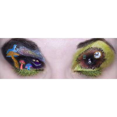 Kunst auf dem Augenlid