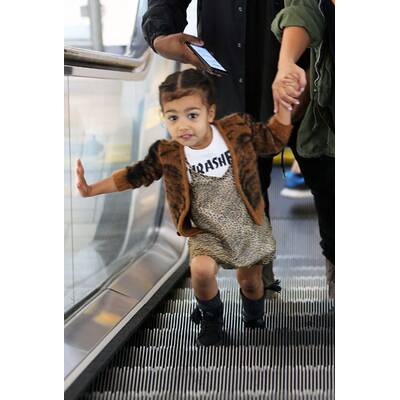 Kim, Kanye & Nori unterwegs