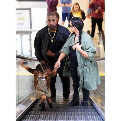 Kim, Kanye & Nori unterwegs