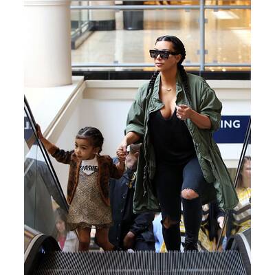 Kim, Kanye & Nori unterwegs