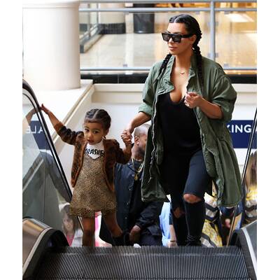 Kim, Kanye & Nori unterwegs