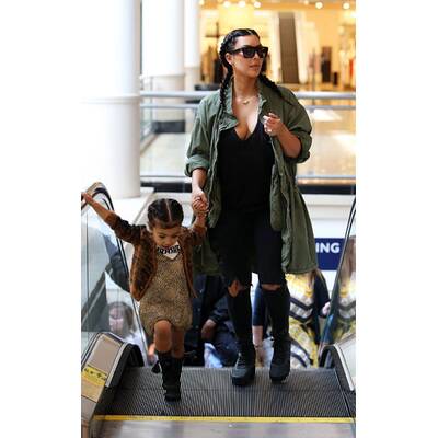 Kim, Kanye & Nori unterwegs