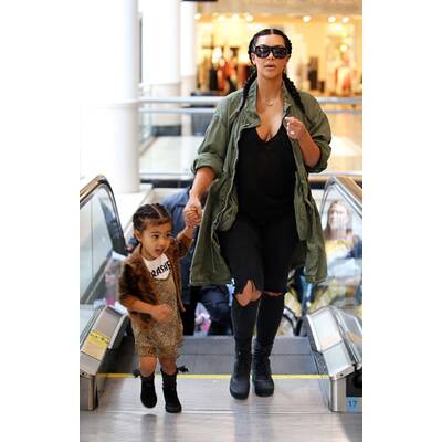 Kim, Kanye & Nori unterwegs