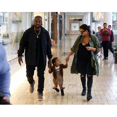 Kim, Kanye & Nori unterwegs