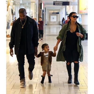 Kim, Kanye & Nori unterwegs