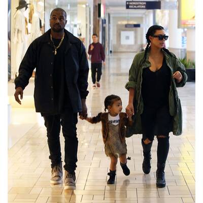 Kim, Kanye & Nori unterwegs
