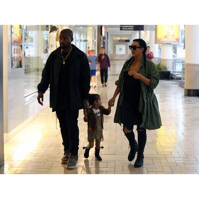 Kim, Kanye & Nori unterwegs