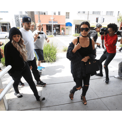 Kim Kardashian, Bruder Rob und seine Verlobte Blac Chyna beim Lunch