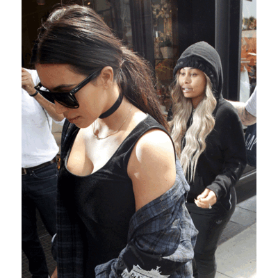 Kim Kardashian, Bruder Rob und seine Verlobte Blac Chyna beim Lunch