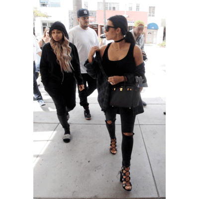 Kim Kardashian, Bruder Rob und seine Verlobte Blac Chyna beim Lunch