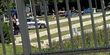 Bade-Unfall Alte Donau Frau beatmet im Spital