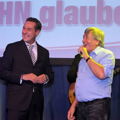 Jubel bei den Strache-Fans