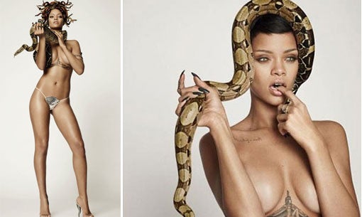 Riri schlängelt sich fast nackt aufs GQ-Cover