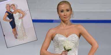Sarkissova zeigte sich  im Brautkleid