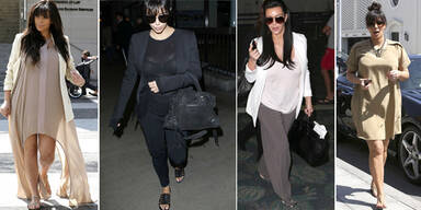 Kim tr&auml;gt endlich Umstands-Mode