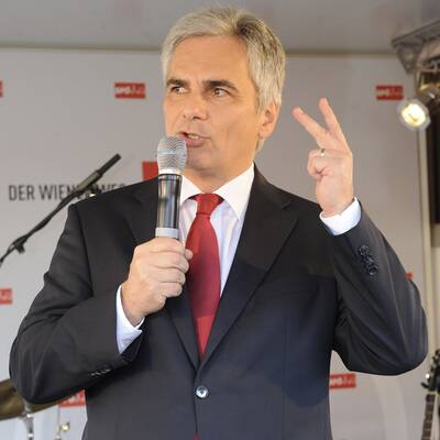 Werner Faymann am Tag vor der Wahl