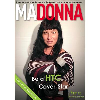 Cover-Model by HTC & MADONNA 