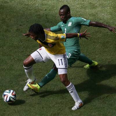 Bilder zu Kolumbien gegen Elfenbeinküste