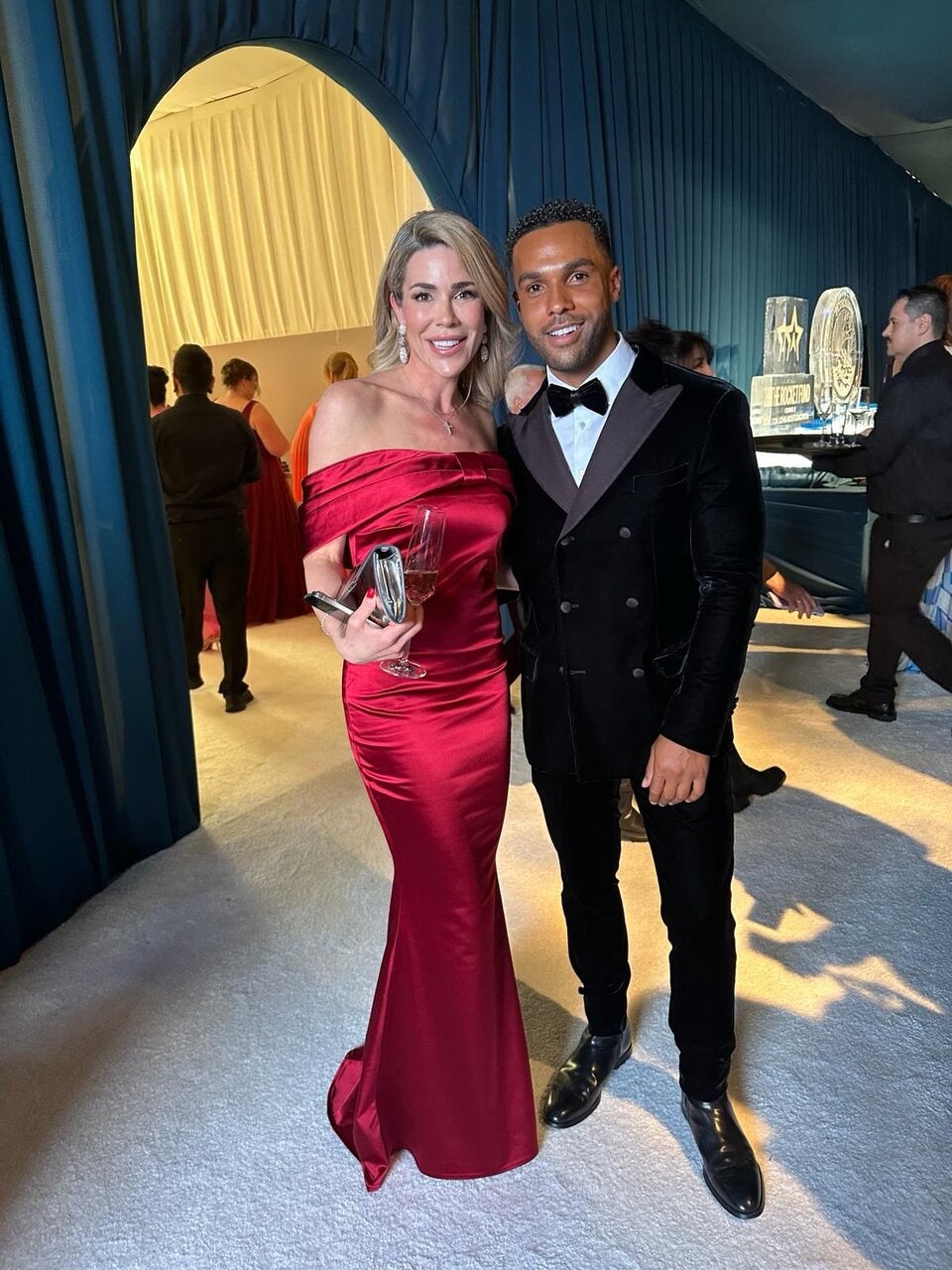 Mit Lucien Laviscount bei den Oscars in
Los Angeles.