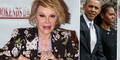 Joan Rivers, Barack Obama, Michelle Obama