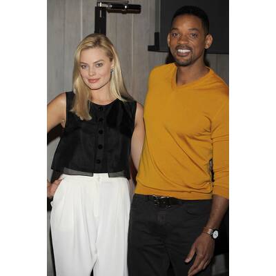 Will Smith & Margot Robbie bei Pressekonferenz