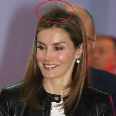 Prinzessin Letizia kämpft mit elektrischen Haare
