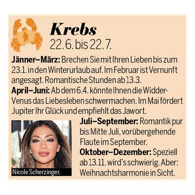 Liebes-Horoskop 2016