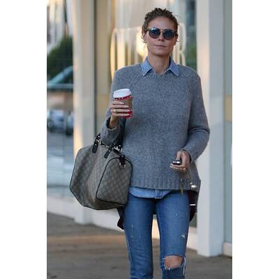 Heidi Klum shoppt ohne Make-up