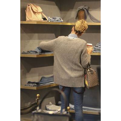 Heidi Klum shoppt ohne Make-up