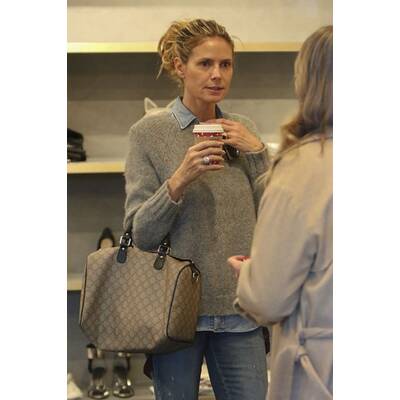 Heidi Klum shoppt ohne Make-up