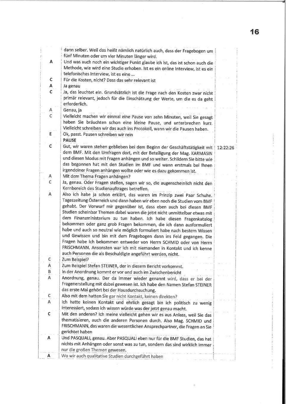 Beinschab: Ihre geheime Aussage