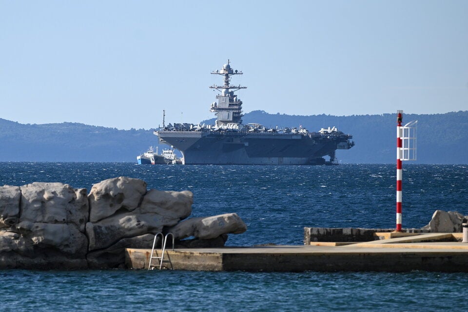 Kroatien-Urlauber verwundert: Trumps Mega-Kriegsschiff plötzlich an der Adria-Küste