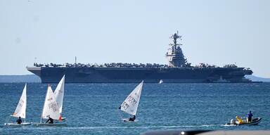 Kroatien-Urlauber verwundert: Trumps Mega-Kriegsschiff plötzlich an der Adria-Küste
