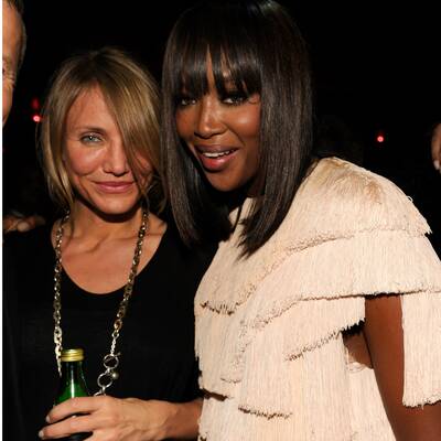 Cameron Diaz (39), Naomi Campbell (41) & Bar Refaeli (26) 