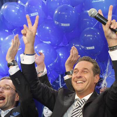 Jubel bei den Strache-Fans