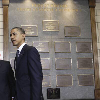 Obamas Auftritt am Ground Zero