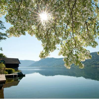 Kärnten, Ossiachersee: 22 Grad