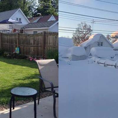 So viel Schnee liegt in Buffalo