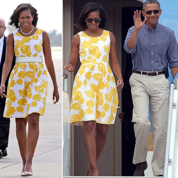 Michelle Obama im  Kleid