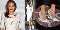 Jolie trägt Schuhe um $1.600