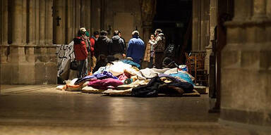 Schlägerei zwischen Votivkirchen-Flüchtlingen 