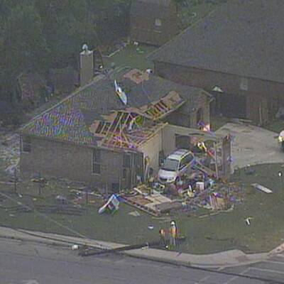 Verwüstung durch Tornados in Texas
