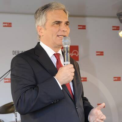 Werner Faymann am Tag vor der Wahl
