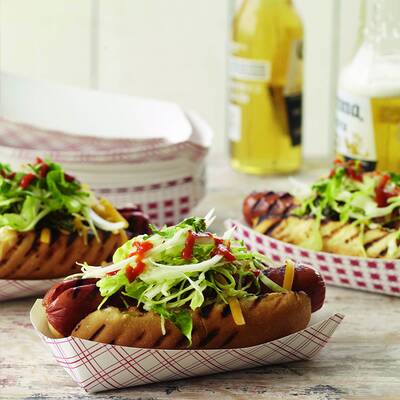 Currywurst  mit Mangochutney