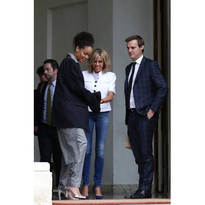 Rihanna im Palais de l'Elysee