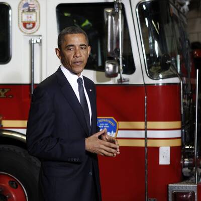Obamas Auftritt am Ground Zero