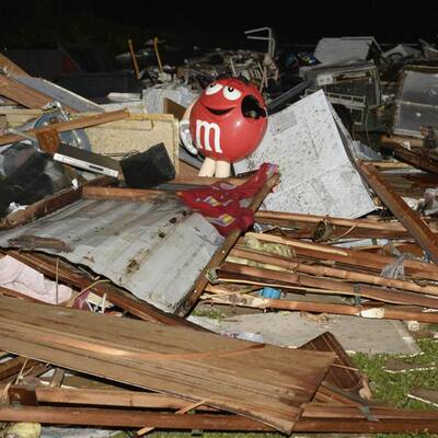 Spur der Verwüstung