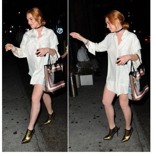 Lindsay Lohan hat da was vergessen