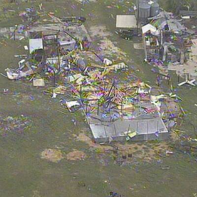Verwüstung durch Tornados in Texas